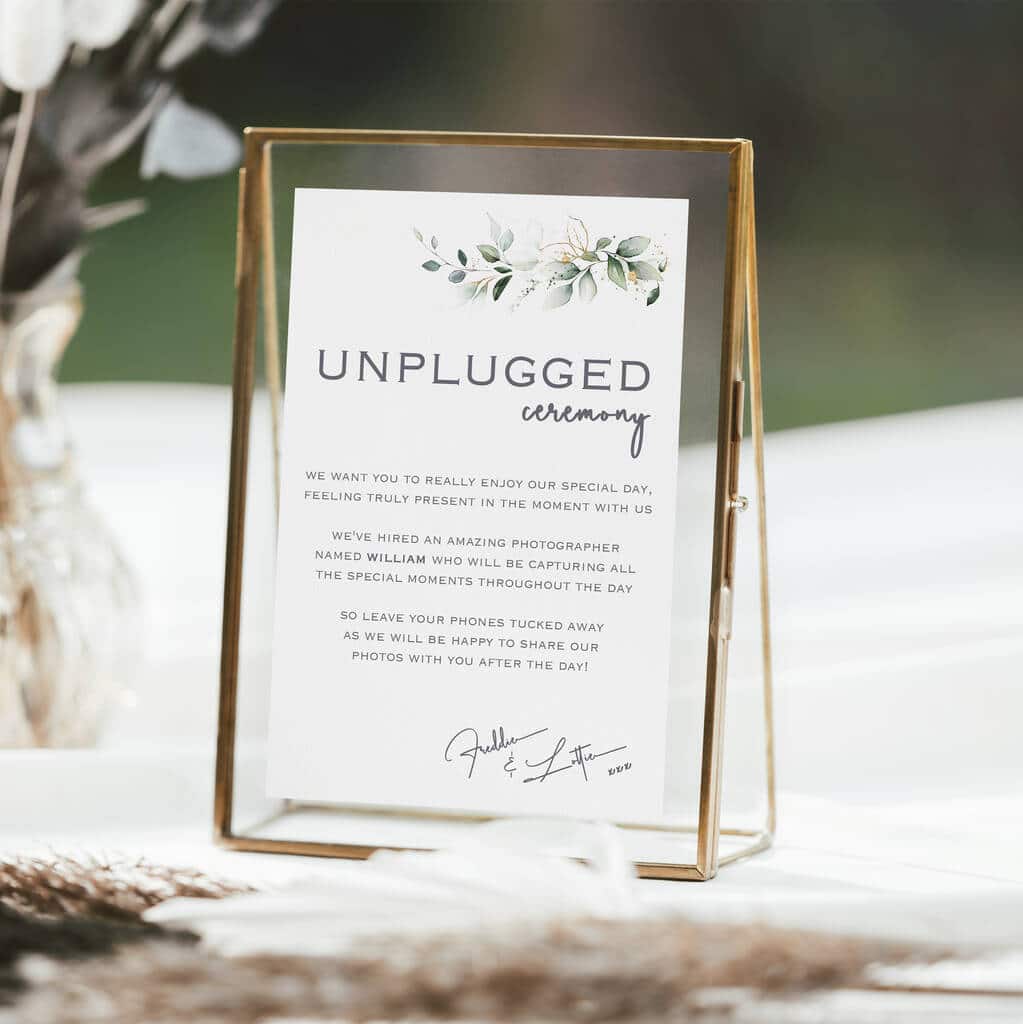 Unplugged Wedding